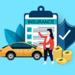 Driver reviewing car insurance savings options and calculating discounts.